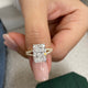 Lena Engagement Ring 4.3ct TCW, 14K Gold