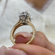 Lena Engagement Ring 4.3ct TCW, 14K Gold