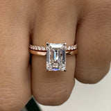 Zara Bridal Set Rings Set 3.4ct TCW, 14K Gold