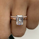 Zara Bridal Set Rings Set 3.4ct TCW, 14K Gold