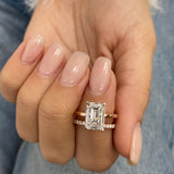 Zara Bridal Set Rings Set 3.4ct TCW, 14K Gold