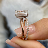 Zara Bridal Set Rings Set 3.4ct TCW, 14K Gold