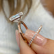 Zara Bridal Set Rings Set 3.4ct TCW, 14K Gold