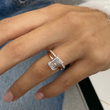Solitaire with Matching Eternity Wedding Band