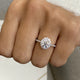 Alina Engagement Ring 1.3ct TCW, 14K Gold