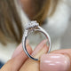 Alina Engagement Ring 1.35 Carat White Gold