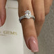 Molly Bridal Set Rings Set 2ct TCW, 14K Gold