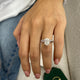Solitaire with Hidden Halo & Matching Pave Band