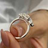 Sloane Engagement Ring 4.4ct TCW, 14K Gold