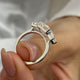 Sloane Engagement Ring 4.4ct TCW, 14K Gold
