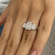 Sloane Engagement Ring 4.40 Carat White Gold