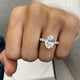 Parker Engagement Ring 4.4ct TCW, 14K Gold