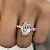 Parker Engagement Ring 4.4ct TCW, 14K Gold