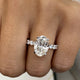 Parker Engagement Ring 4.4ct TCW, 14K Gold