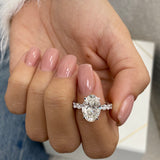 Parker Engagement Ring 4.4ct TCW, 14K Gold