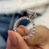 Parker Engagement Ring 4.4ct TCW, 14K Gold