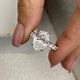 Parker Engagement Ring 4.4ct TCW, 14K Gold