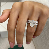 Parker Bridal Set Rings Set 5.7ct TCW, 14K Gold