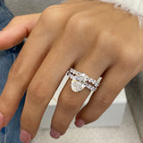 Parker Bridal Set Rings Set 5.7ct TCW, 14K Gold
