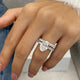 Parker Bridal Set Rings Set 5.7ct TCW, 14K Gold