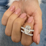 Parker Bridal Set Rings Set 5.7ct TCW, 14K Gold
