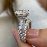 Parker Bridal Set Rings Set 5.7ct TCW, 14K Gold