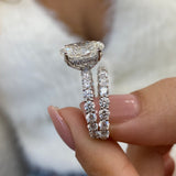 Parker Bridal Set Rings Set 5.7ct TCW, 14K Gold