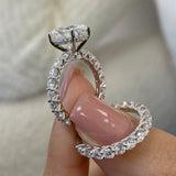 Parker Bridal Set Rings Set 5.7ct TCW, 14K Gold