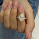 Journee Engagement Ring 2.5ct TCW, 14K Gold
