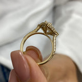 Journee Engagement Ring 2.5ct TCW, 14K Gold
