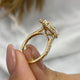 Journee Engagement Ring 2.5ct TCW, 14K Gold