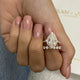 Journee Bridal Set Rings Set 3.3ct TCW, 14K Gold