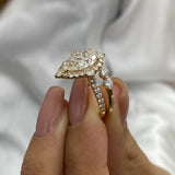 Journee Bridal Set Rings Set 3.3ct TCW, 14K Gold