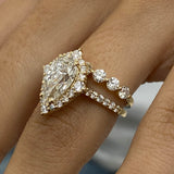 Journee Engagement Ring 3.35 Carat Yellow Gold