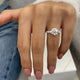 Eliza Engagement Ring 3ct TCW, 14K Gold