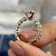 Eliza Engagement Ring 3ct TCW, 14K Gold