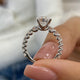 Eliza Engagement Ring 3ct TCW, 14K Gold