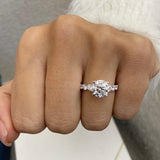 Eliza Engagement Ring 3 Carat White Gold