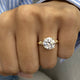 Josie Engagement Ring 3.1ct TCW, 14K Gold