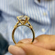 Josie Engagement Ring 3.1ct TCW, 14K Gold
