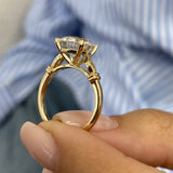 Josie Engagement Ring 3.1ct TCW, 14K Gold