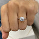Darya Engagement Ring 2.07 Carat White Gold