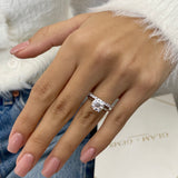 Darya Bridal Set Rings Set 2.5ct TCW, 14K Gold