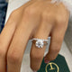 Darya Bridal Set Rings Set 2.5ct TCW, 14K Gold