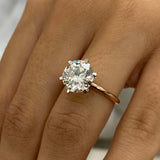 Freya Engagement Ring 3ct TCW, 14K Gold