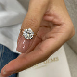 Freya Engagement Ring 3ct TCW, 14K Gold
