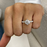 Brielle Engagement Ring 2.8ct TCW, 14K Gold