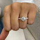 Brielle Engagement Ring 2.8ct TCW, 14K Gold
