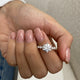 Brielle Engagement Ring 2.8ct TCW, 14K Gold