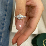 Brielle Engagement Ring 2.8ct TCW, 14K Gold